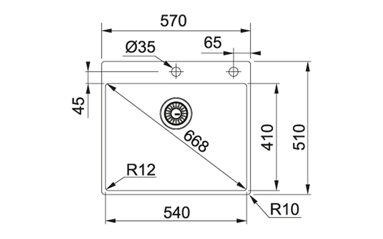 PAPAZOIS domus inclusive | Ιωάννινα | ΝΕΡΟΧΥΤΗΣ ΑΝΟΞΕΙΔΩΤΟΣ FRANKE BOX BXX 210-54 TL INOX | 3040100202 | FRANKE
