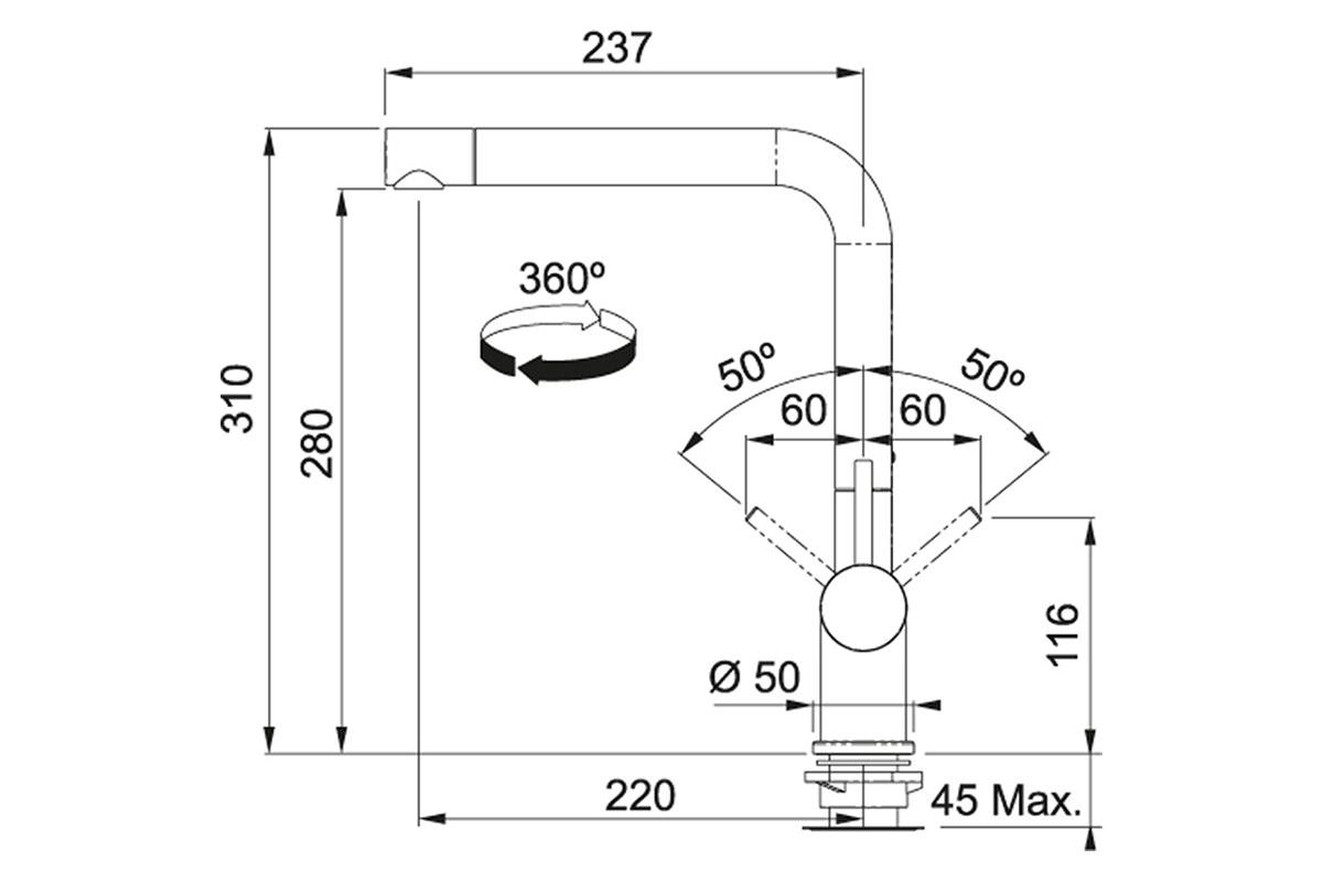 PAPAZOIS domus inclusive | Ιωάννινα | ΜΠΑΤΑΡΙΑ FRANKE ACTIVE PLUS STANDARD GRAPHITE | 3153101020 | FRANKE