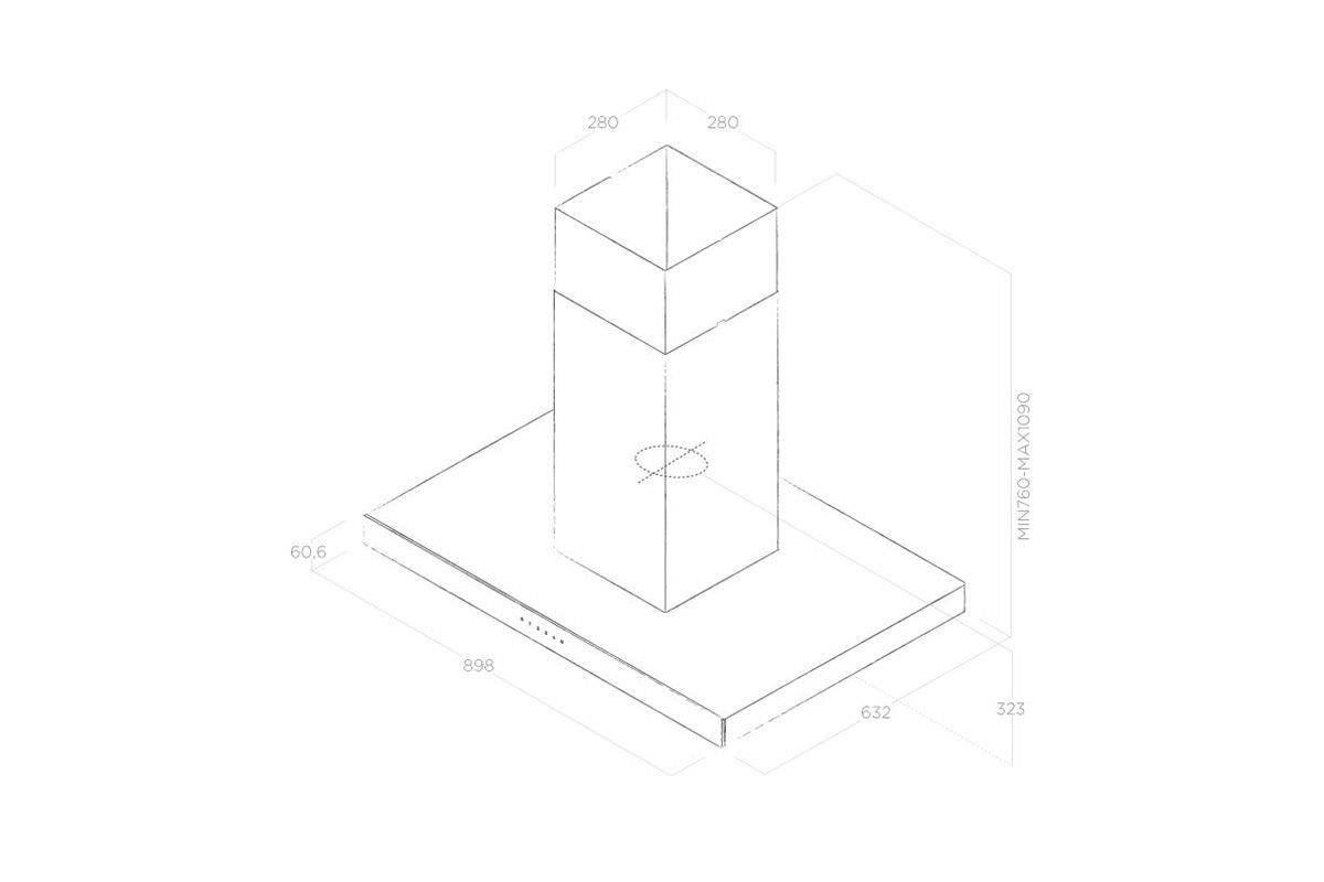 PAPAZOIS domus inclusive | Ιωάννινα | ΑΠΟΡΡΟΦΗΤΗΡΑΣ ΝΗΣΙΔΑΣ ELICA JOY ISLAND 90x60cm | PRF0104629A | ELICA