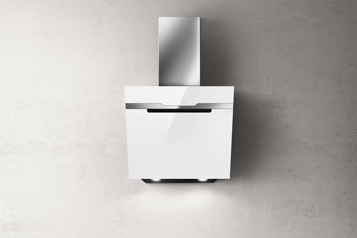 PAPAZOIS domus inclusive | Ιωάννινα | ΑΠΟΡΡΟΦΗΤΗΡΑΣ ΕΠΙΤΟΙΧΟΣ ELICA MAJESTIC 60cm INOX + ΛΕΥΚΟ ΓΥΑΛΙ | PRF0124235A | ELICA