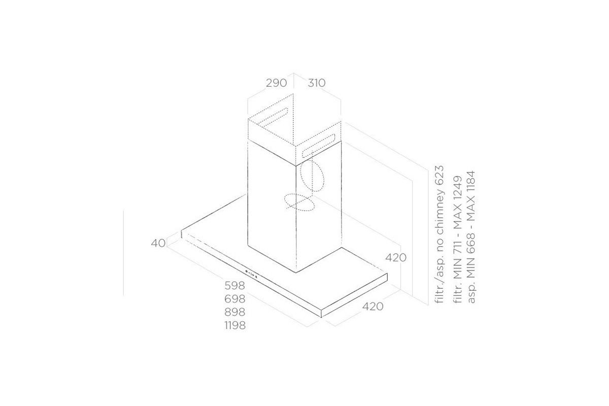 PAPAZOIS domus inclusive | Ιωάννινα | ΑΠΟΡΡΟΦΗΤΗΡΑΣ ΕΠΙΤΟΙΧΟΣ ELICA THIN INOX 120cm | PRF0144972 | ELICA
